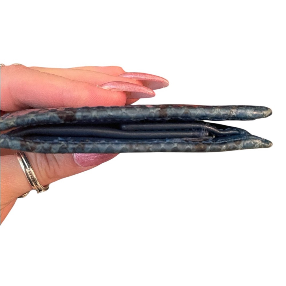 Vintage Gucci Blue Python Leather Wallet - Picture 12 of 13